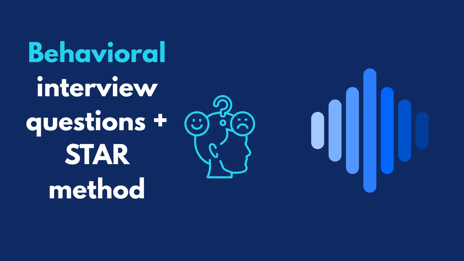 PeakSpeak AI guide banner for behavioral interview questions and the STAR method