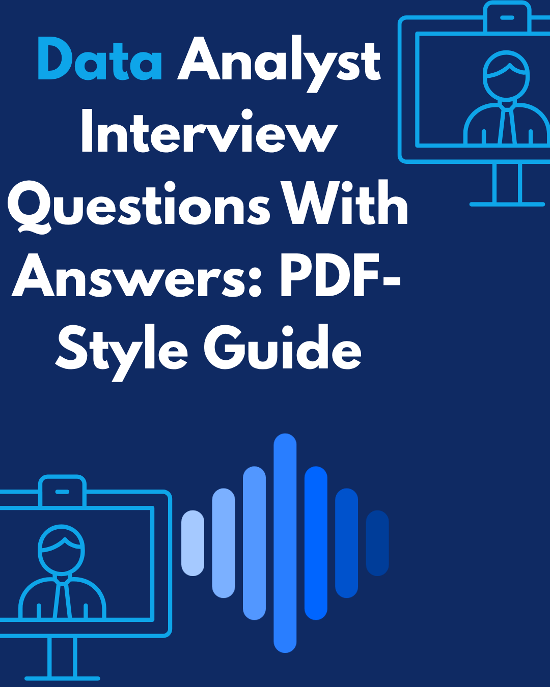 PeakSpeak AI banner for data analyst interview questions with answers